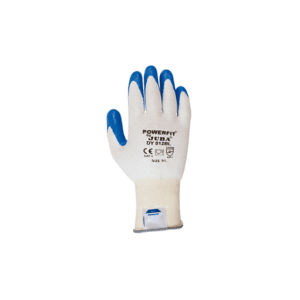 gant anti-coupure contact alimentaire blanc en bleu