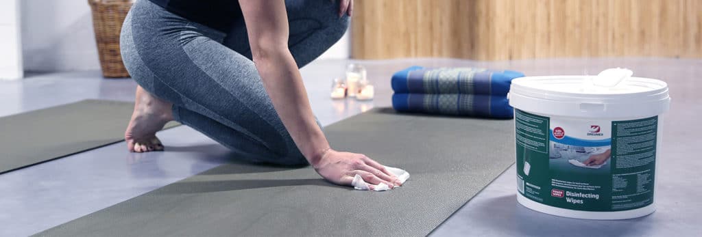 lingettes désinfectantes salle de sport